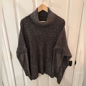 Elegant Charcoal Turtleneck Sweater